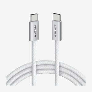 Anker White Zolo USB C To USB C 90cm 240W A8060 Charging Cable