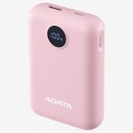 Adata Light Pink C100 10000 Digital Edition Power Bank Ports