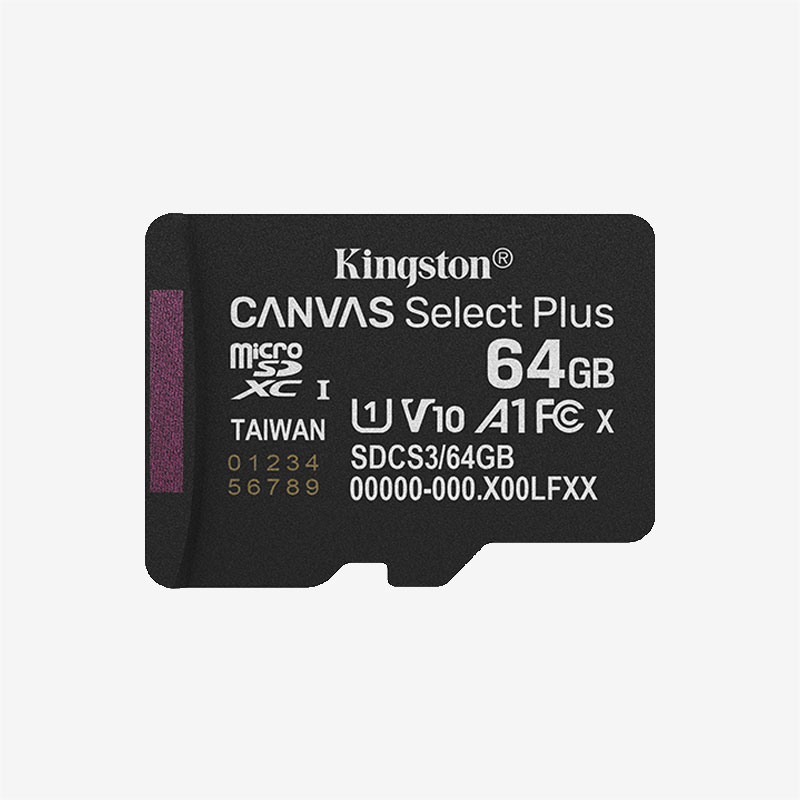 Kingston 64GB Canvas Select Plus microSDXC Memory Card