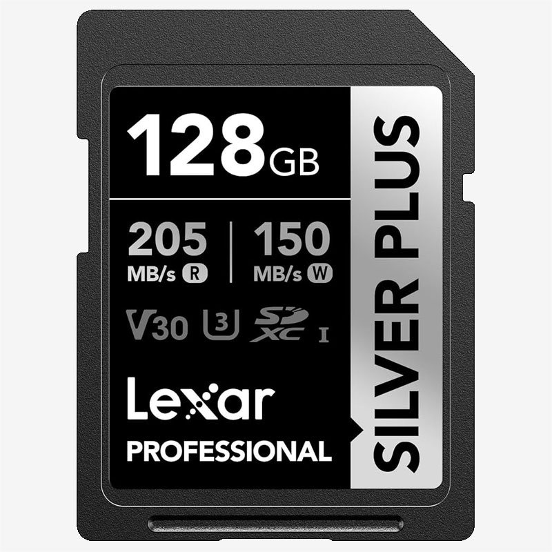 Lexar 128GB Silver Plus SDXC Memory Card