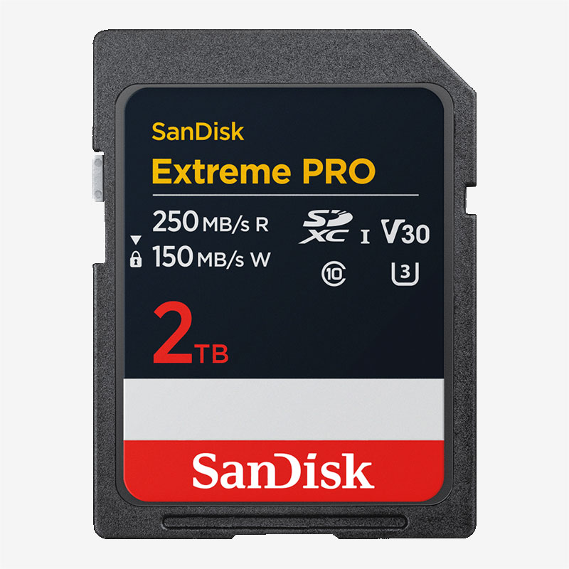 SanDisk 2TB Extreme Pro V30 SDXC Memory Card