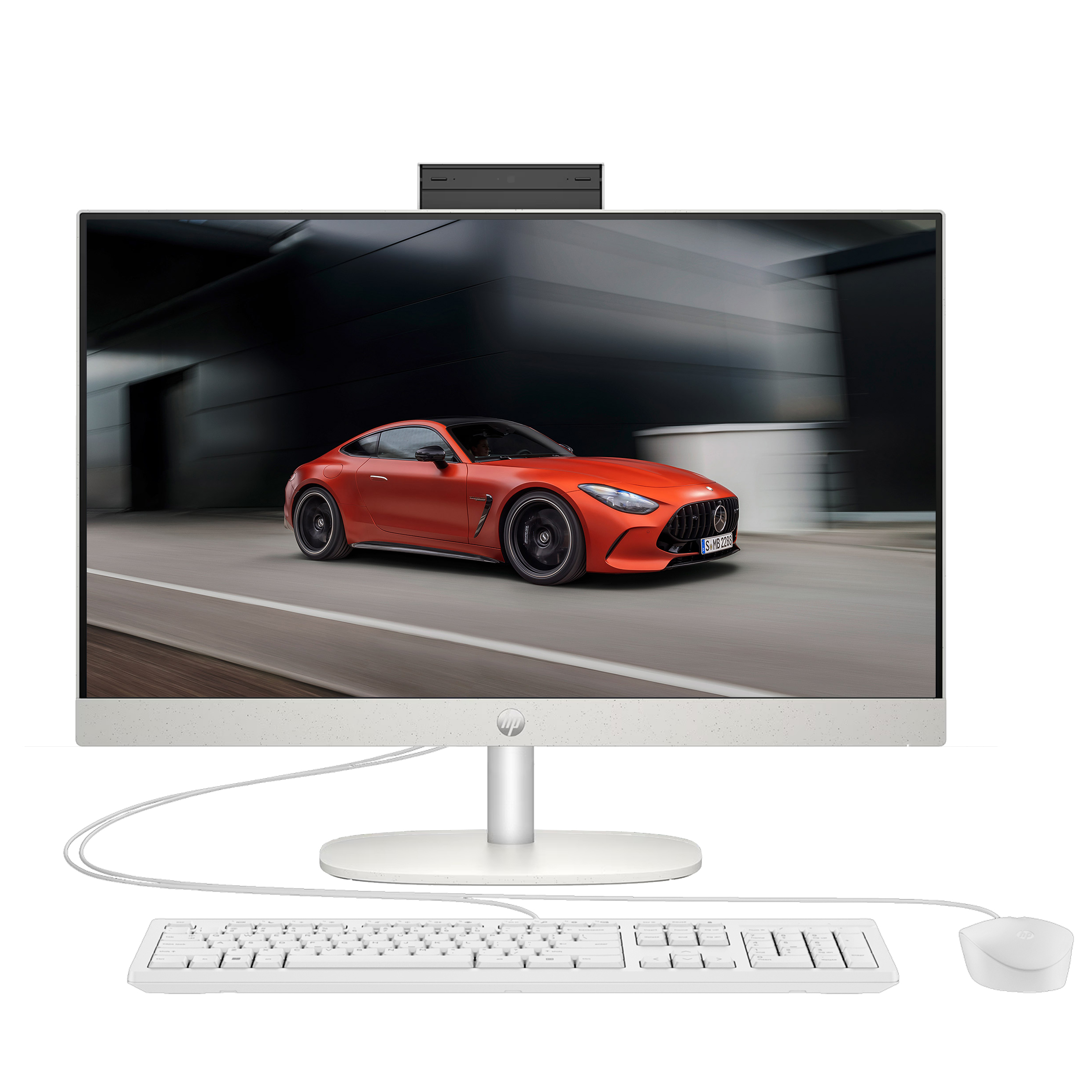 HP White CR0129nh B 1355U 32GB 1TB Intel AIO Front
