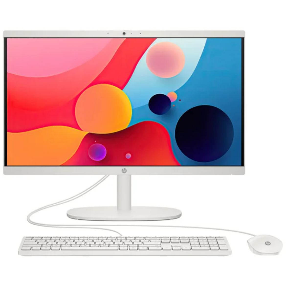 HP White DG0012 C i3 N300 16GB 1TB Intel AIO Front