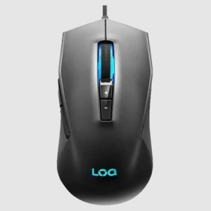 Lenovo Black LOQ M100 RGB Gaming Mouse Above