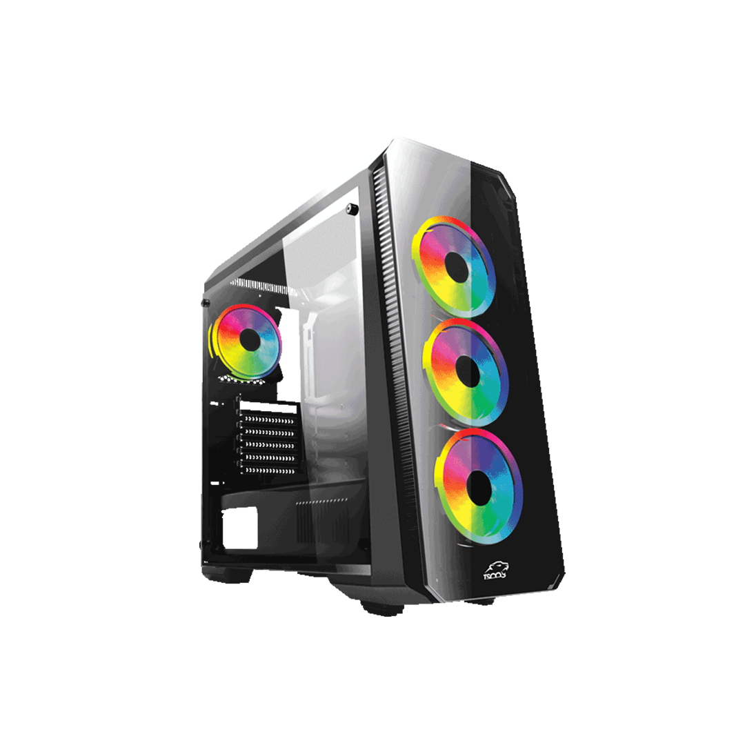 TSCO Black GC 4490 TA Mid Tower PC Gaming Case 1
