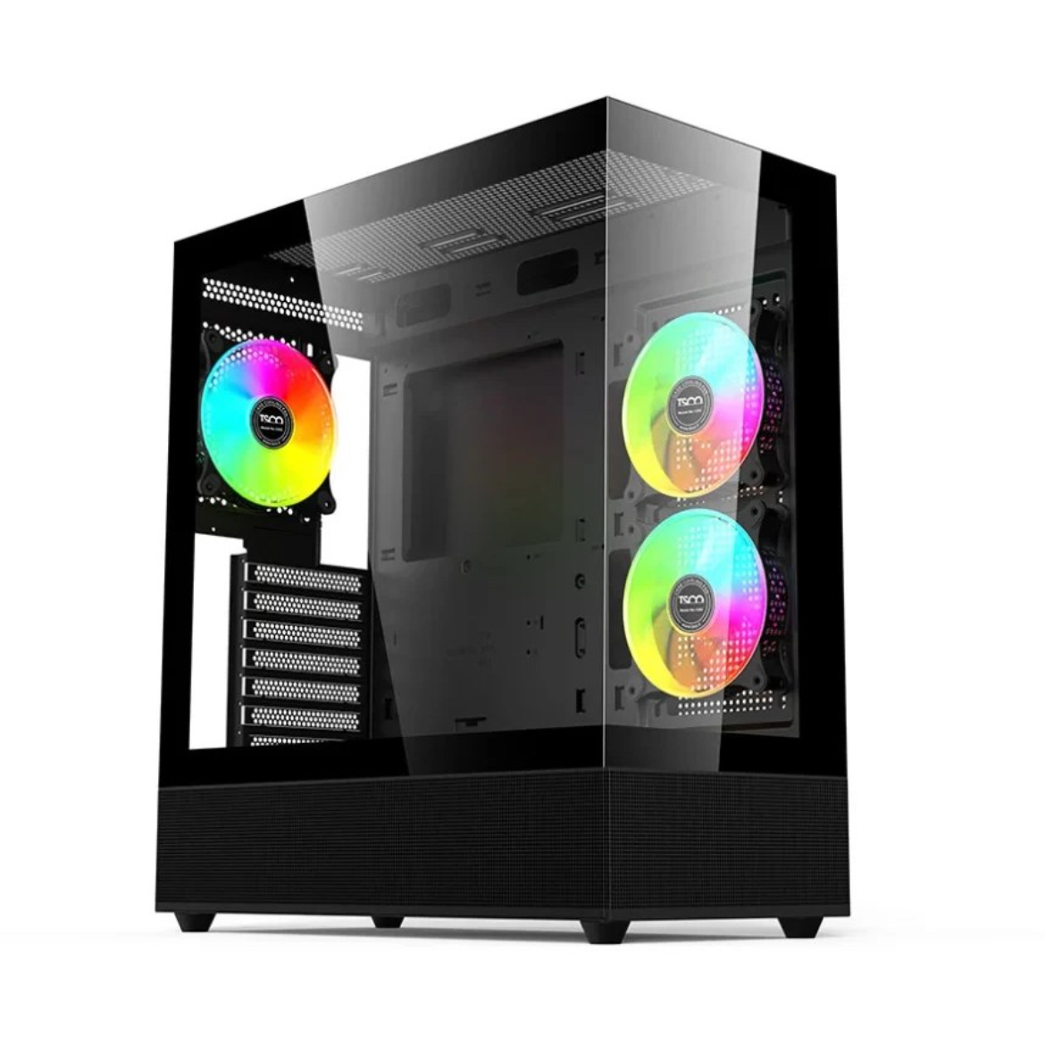 TSCO Black GC 4491 Mid Tower PC Gaming Case 1
