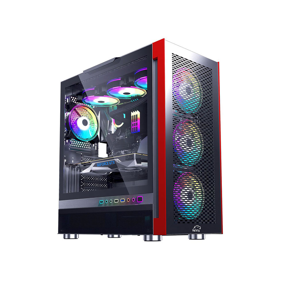 TSCO Black GC 4494 Mid Tower PC Gaming Case 1