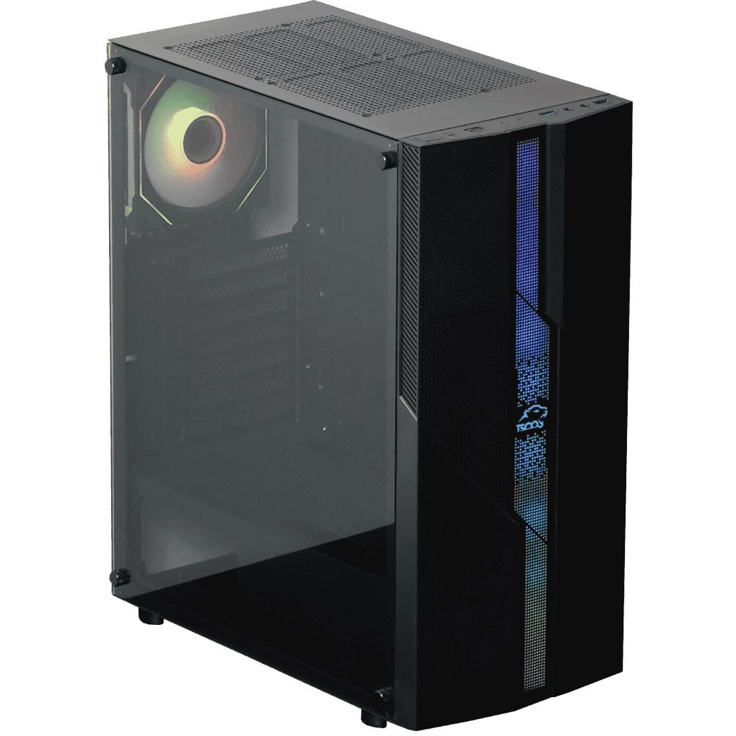 TSCO Black GC 4503 Pro Mid Tower PC Gaming Case 1