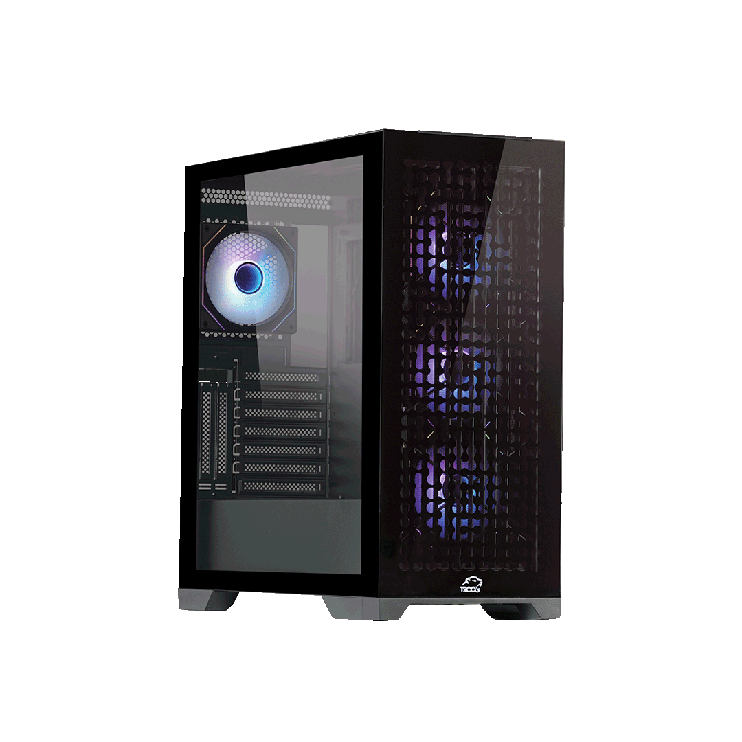 TSCO Black GC 4511 Mid Tower PC Gaming Case 1