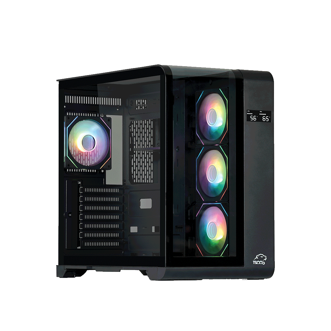 TSCO Black GC 4515 Mid Tower Gaming PC Case 1