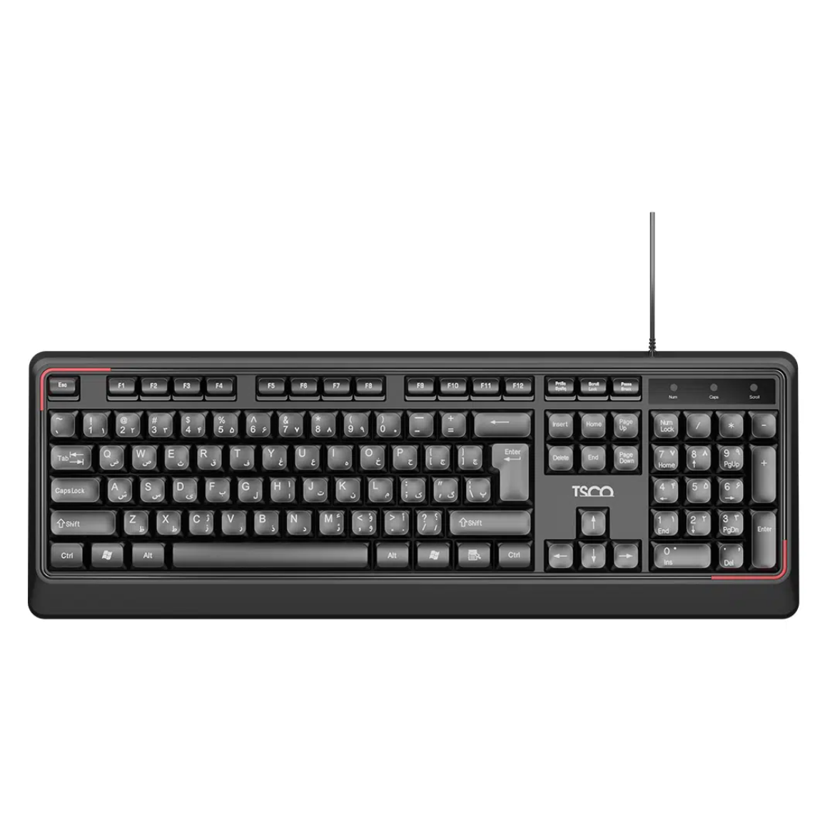 TSCO Black TK 8082 Wired Keyboard 1