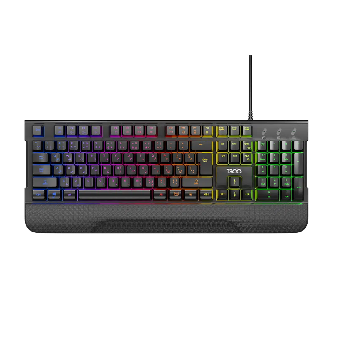 TSCO Black TK 8085 GA Full Size RGB Wired Gaming Keyboard 1