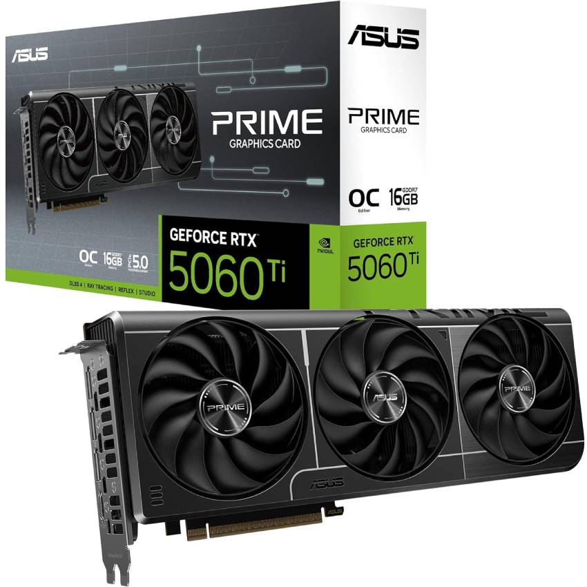 Asus Prime GeForce RTX 5060 Ti 16GB GDDR7 OC Edition PC GPU