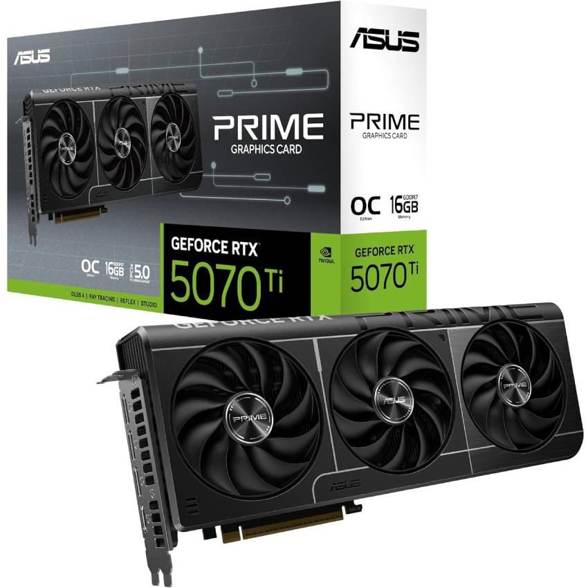 Asus Prime GeForce RTX 5070 Ti 16GB GDDR7 OC Edition PC GPU