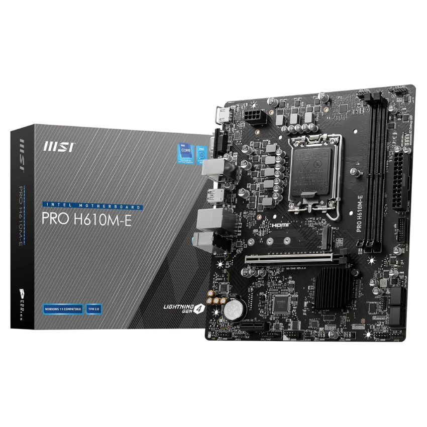 MSI PRO H610M E Motherboard