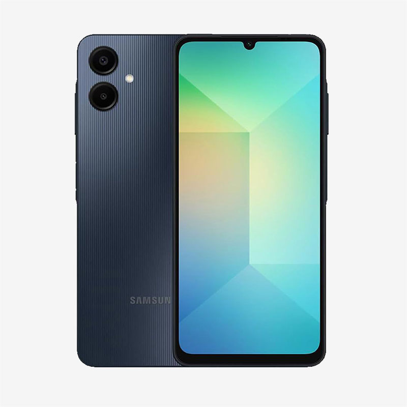 Samsung Black Galaxy A06 128GB 6GB Front Display