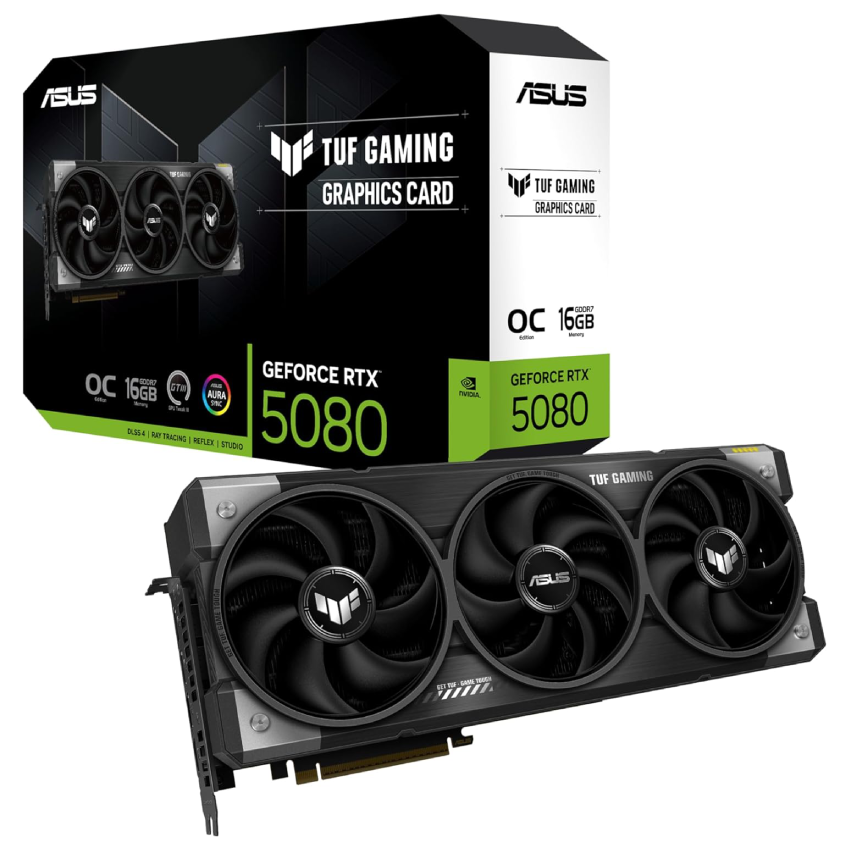 Asus 16GB TUF Gaming GeForce RTX 5080 GDDR7 OC Edition PC Graphic Card