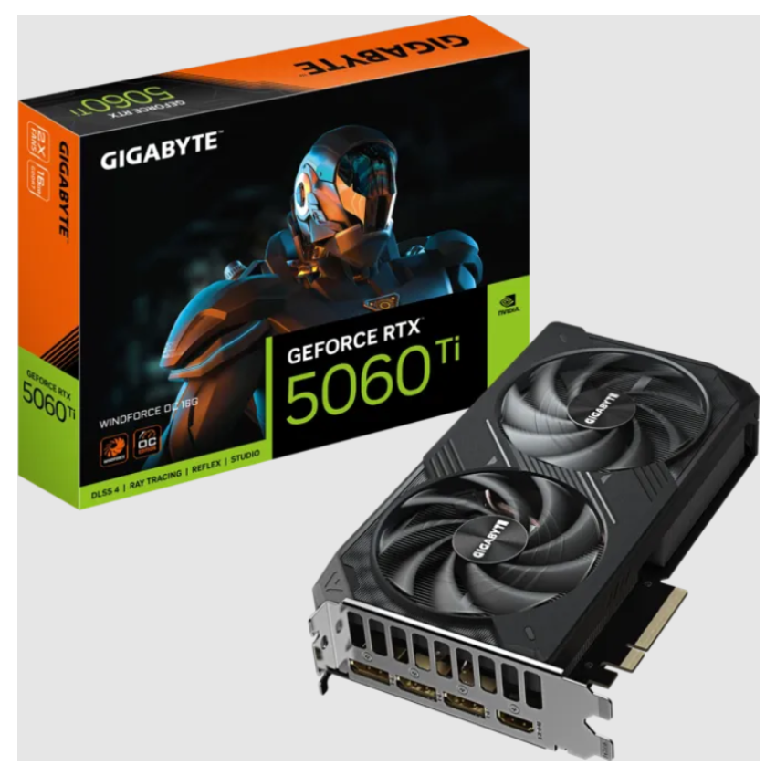 Gigabyte 16GB GeForce RTX 5060 Ti Windforce OC 16G PC Graphic Card