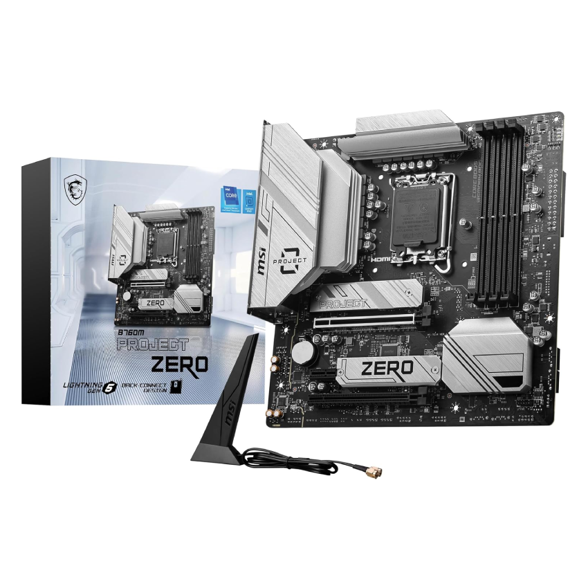 MSI B760M Project Zero PC Motherboard